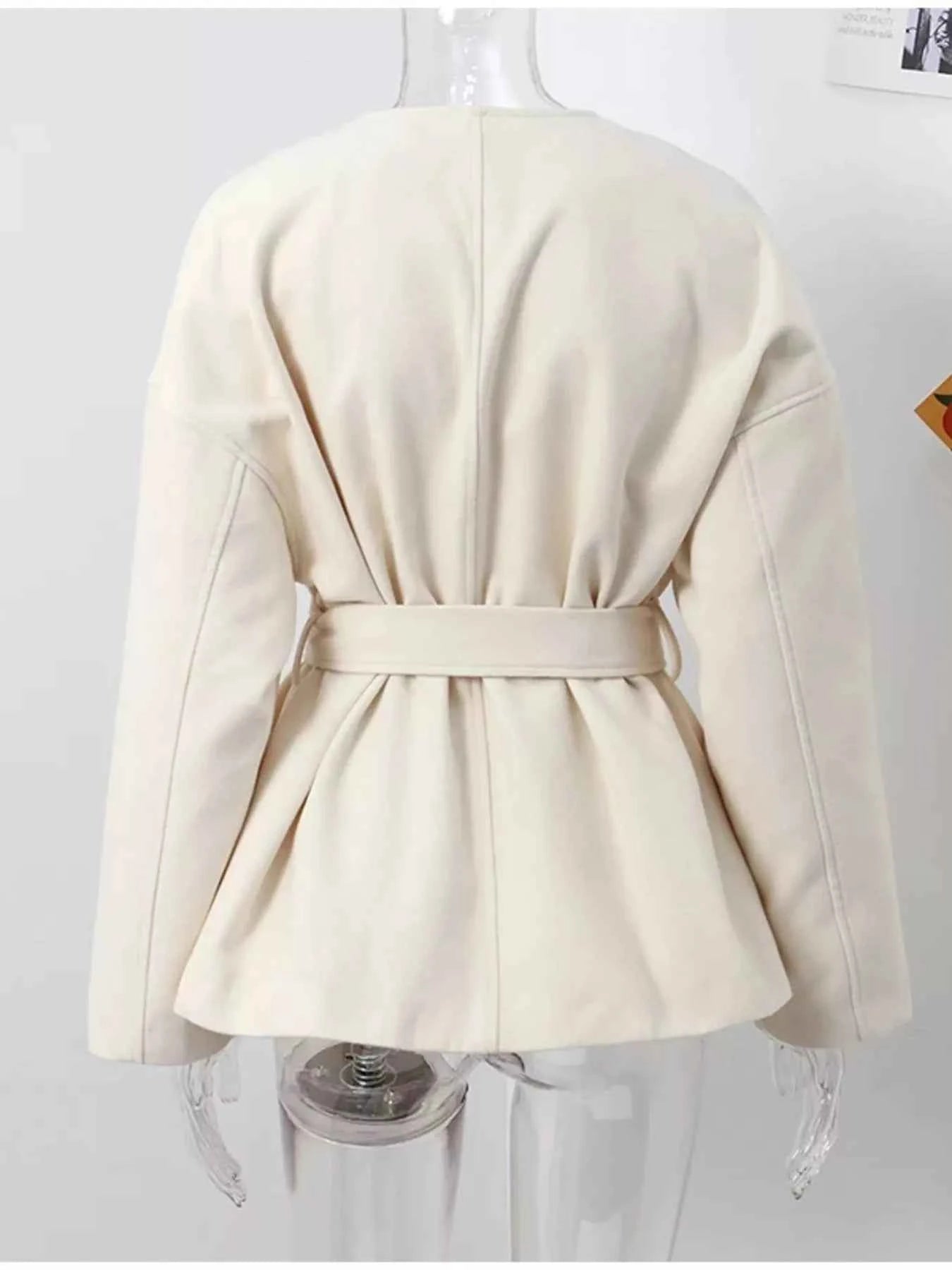 Surplice Tie Waist Dropped Shoulder Outerwear 9e163c74d83f4b84890e761df1a9b1cb-Max-Origin