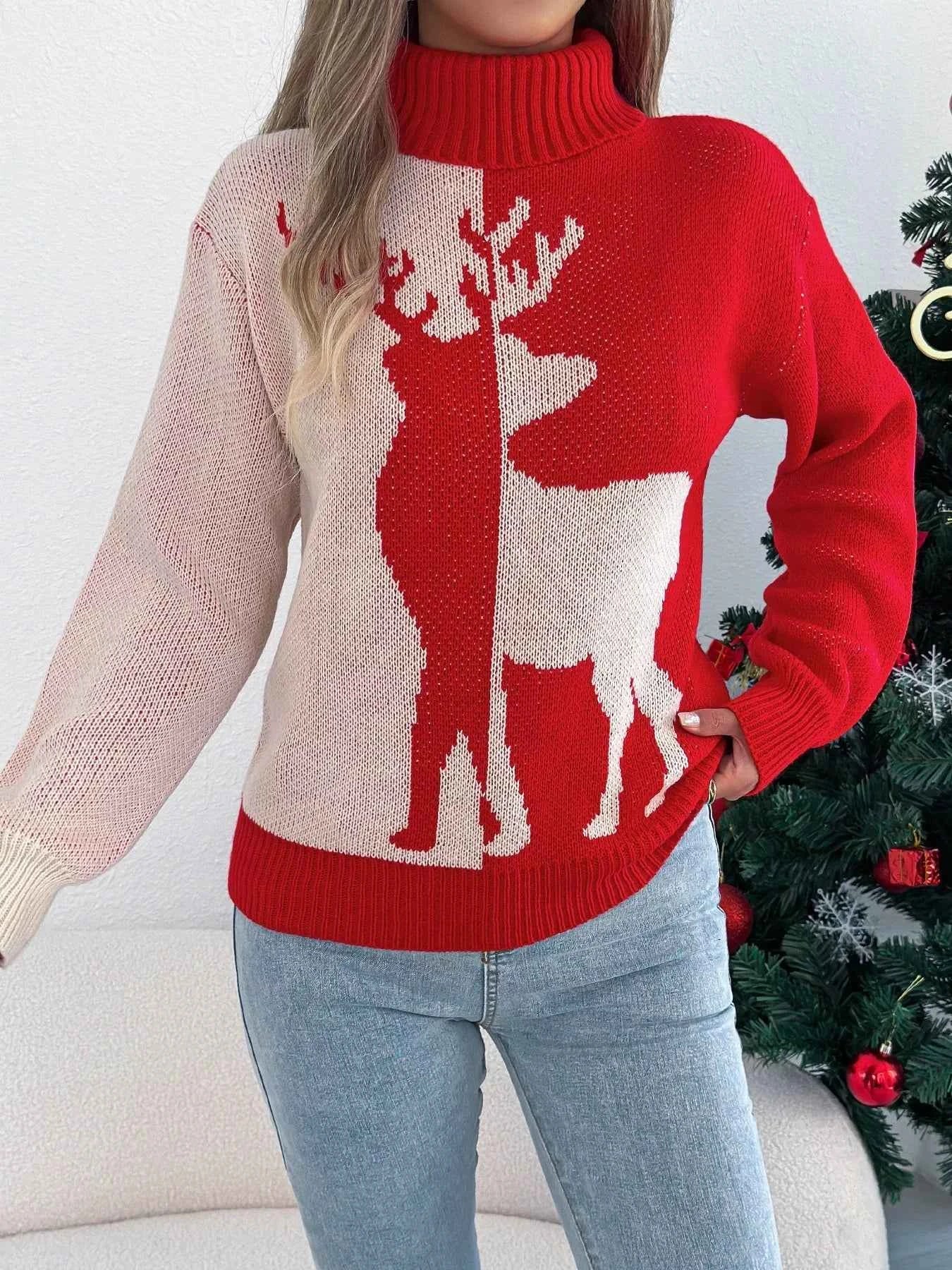 Christmas Reindeer Turtleneck Sweater 9e45e9b1-4f4d-4777-bb7d-728e41be9966-Max-Origin