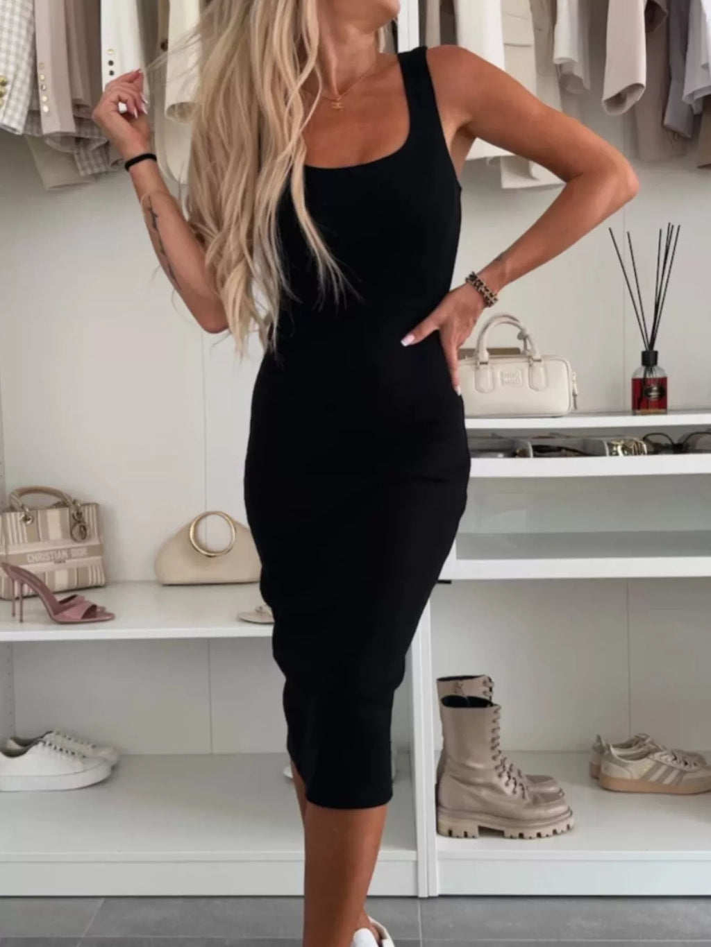 Full Size Slit Square Neck Dress and Outerwear Set Plus Size 9f170f50-388c-4fcd-8e28-348fa924c269-Max-Origin