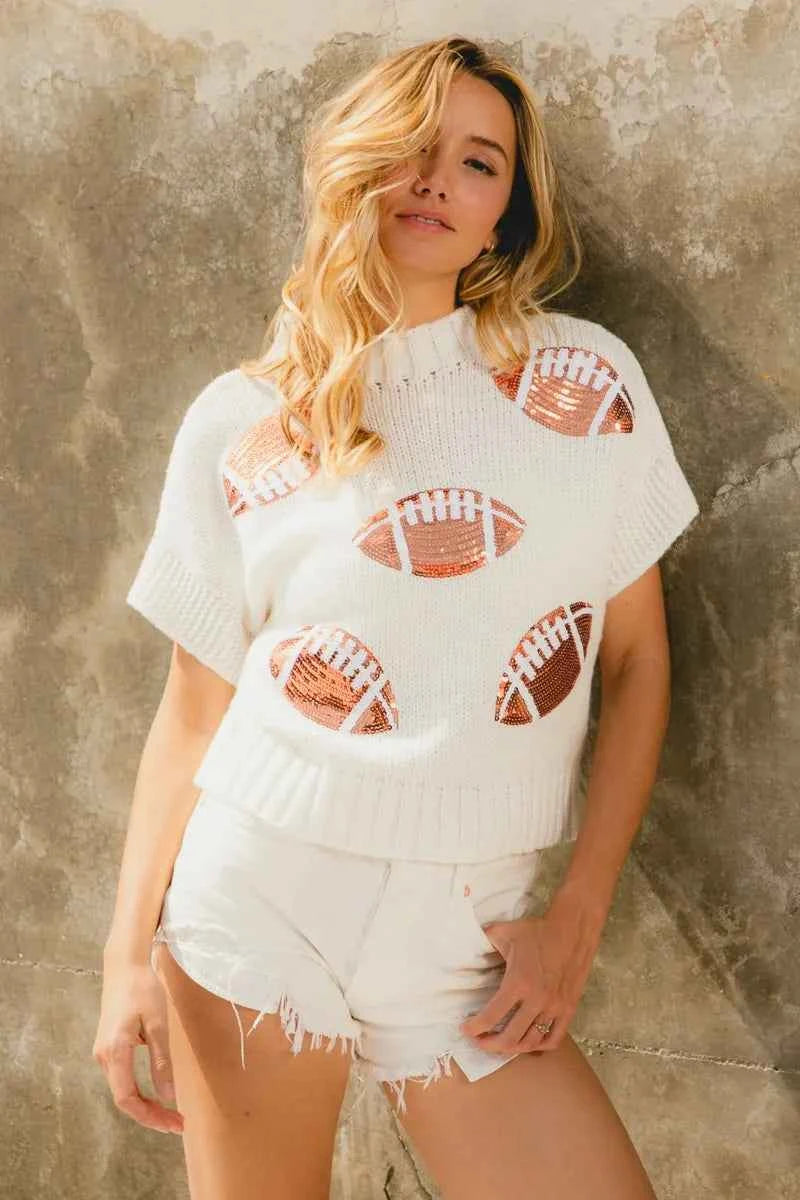 BiBi Gameday Sequin Football Patches Rib Banded Sweater IVORY 9f906bd1c27246aaad4adea2a57d3774-Max-Origin