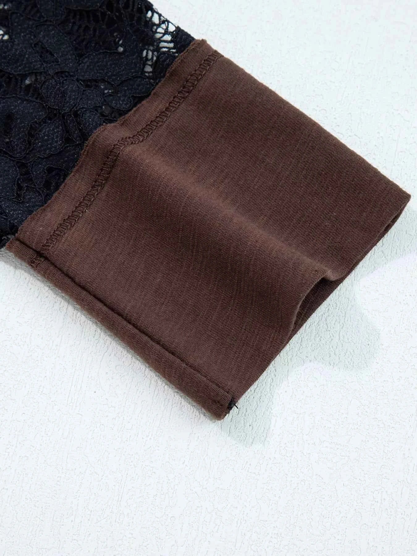 Sheer Lace Patchwork Casual Long Sleeve Top 9fa0203ff7684909b95a082f66ce223d-Max-Origin