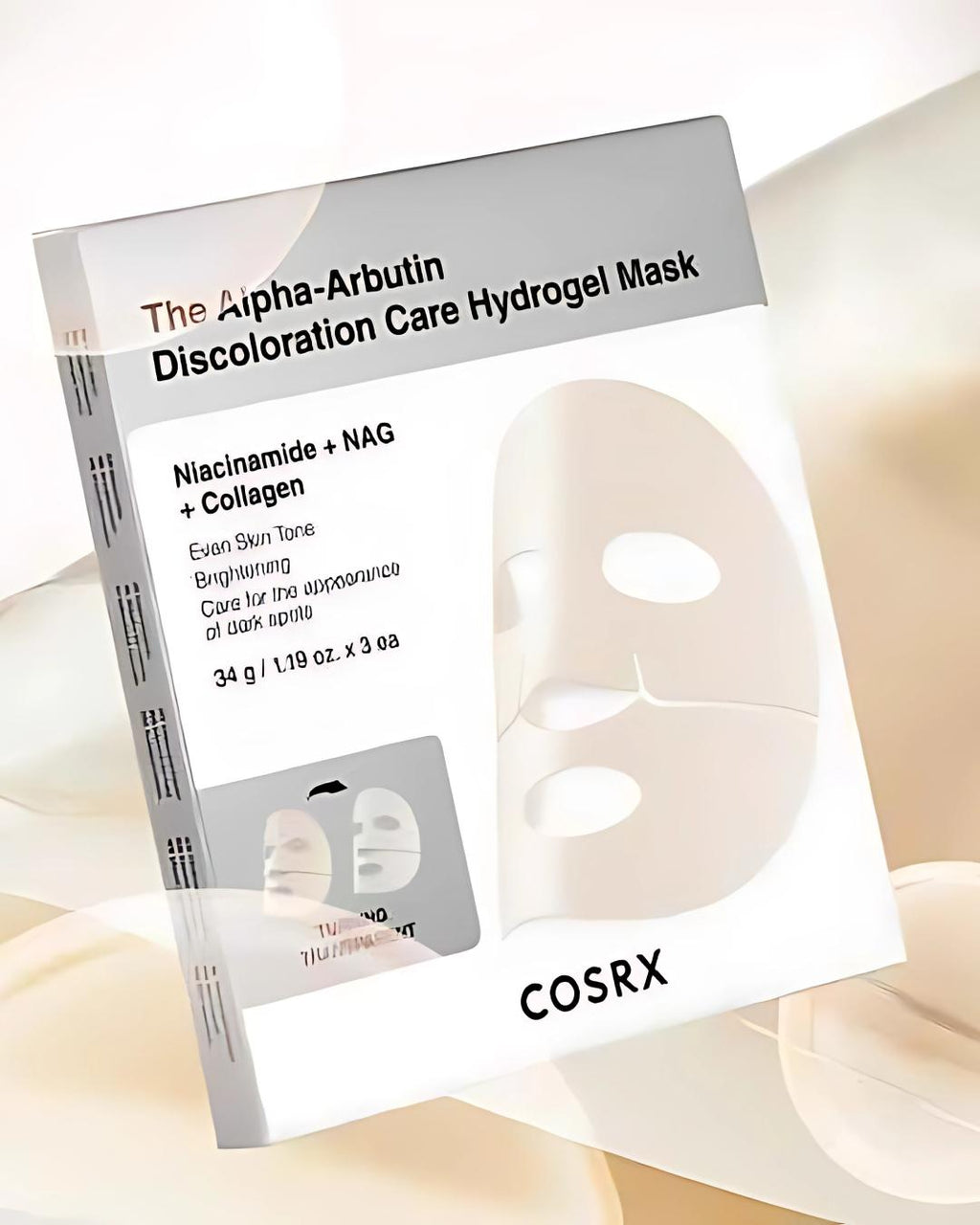 COSRX The Alpha-Arbutin Discoloration Care Hydrogel Mask 34g X 3ea COSRX_The_Alpha-Arbutin_Discoloration_Care_Hydrogel_Mask_34g_X_3ea_page1