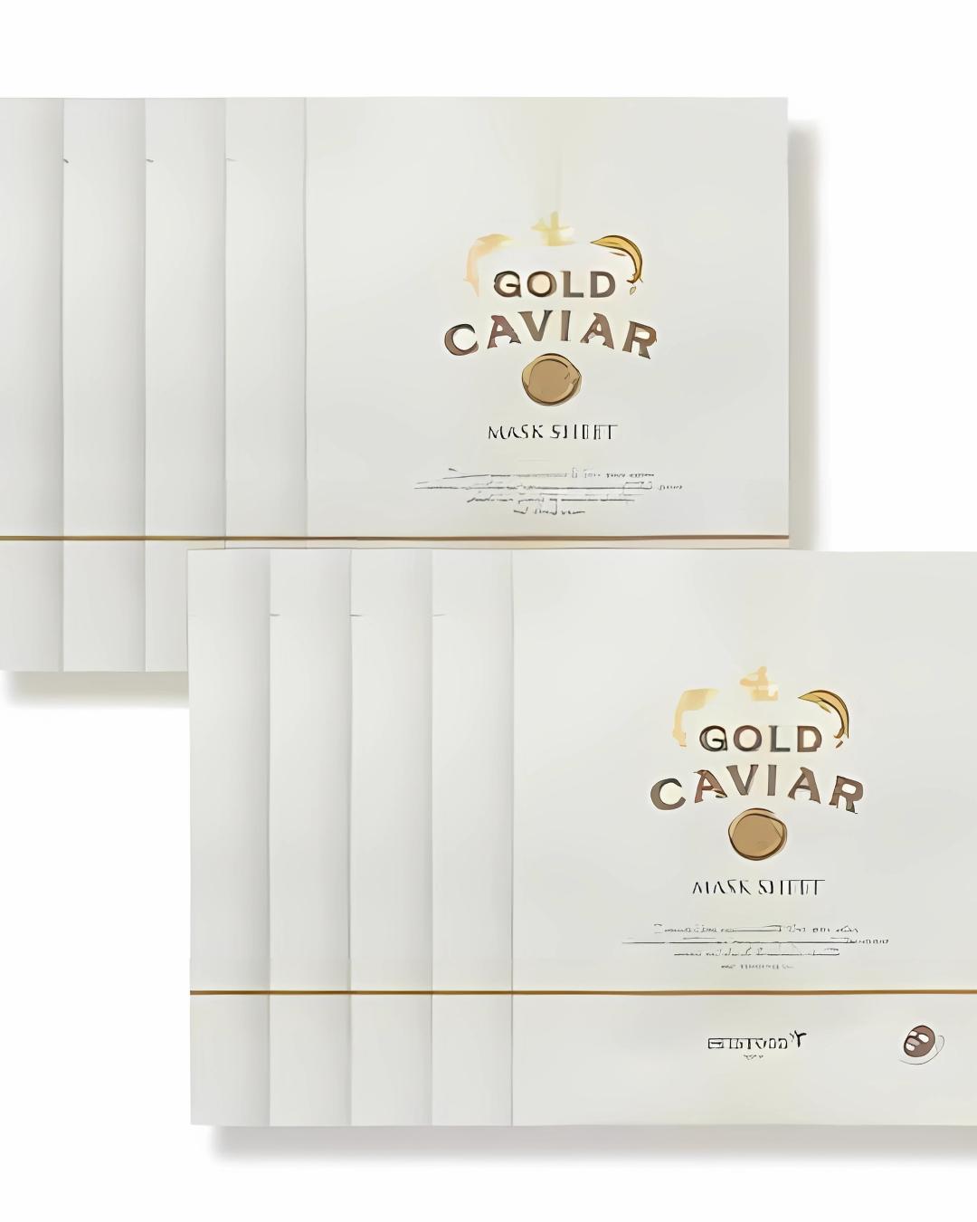 SKINFOOD Gold Caviar EX Mask Sheet 25ml x 10ea SKINFOOD_Gold_Caviar_EX_Mask_Sheet_25ml_x_10ea
