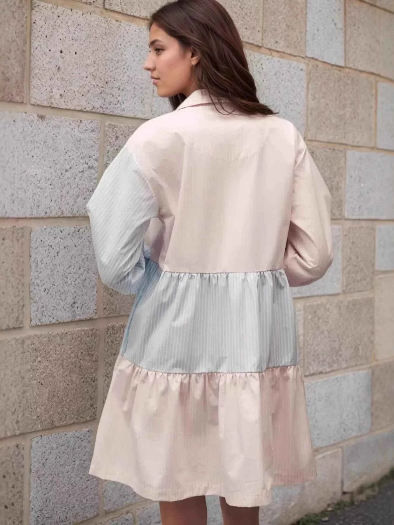 Tiered Button-Front Shirt Dress a02105f8d9d94d1d81c1a16f5afb4b41-Max-Origin