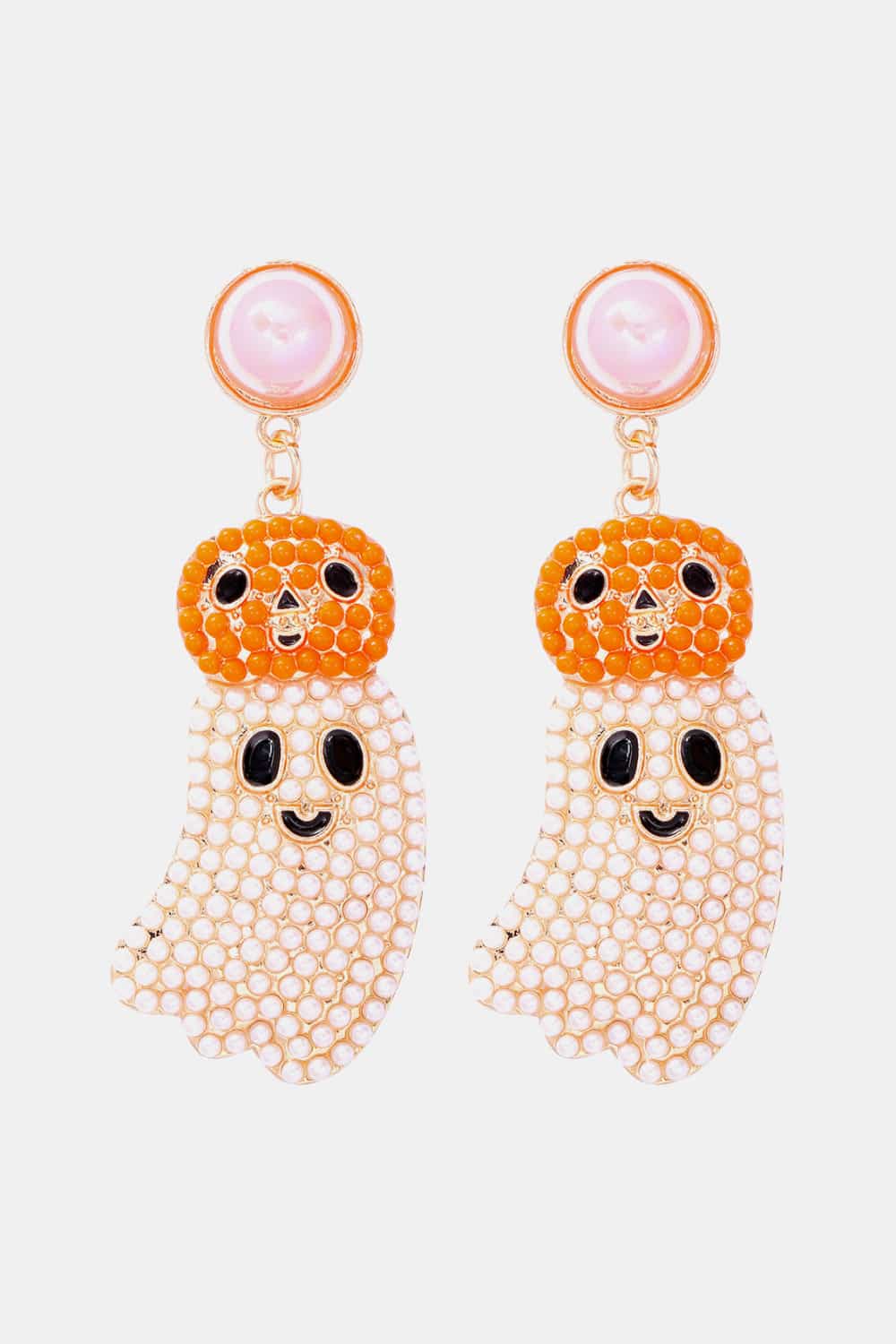 Halloween Ghost Shape Dangle Earrings White One Size a04665d5fa0c49c1916e8d8cb1945249-Max
