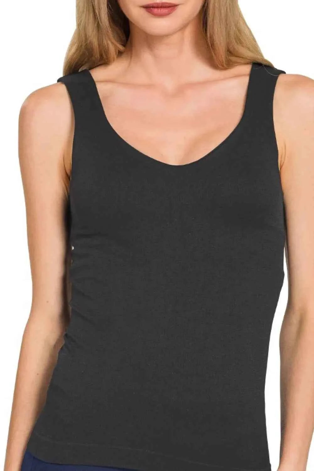Zenana Seamless Tank Top a050ea3c-8d99-477b-ad9d-c346fed8046d-Max-Origin