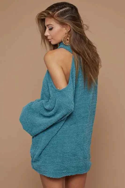 BiBi Belle Sweater Knit Open One Shoulder Turtle Neck a06010a8f15946979b7136f98b5bf59a-Max-Origin