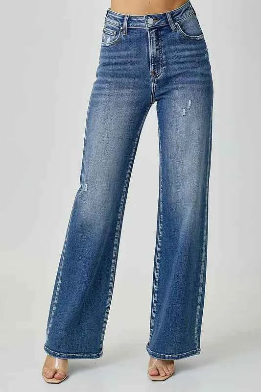 RISEN High Waist Jeans with Pockets Medium a0ac5f7d-8348-4866-b57f-21eb6cb0cc81-Max