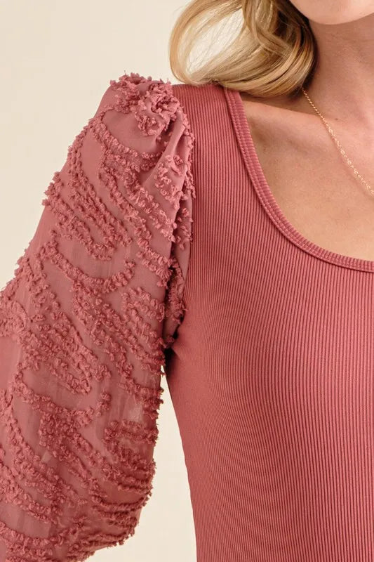 And The Why Textured Puff Sleeve Bodysuit a1c7df73e0e84d2798968dc3505c0f15-Max-Origin