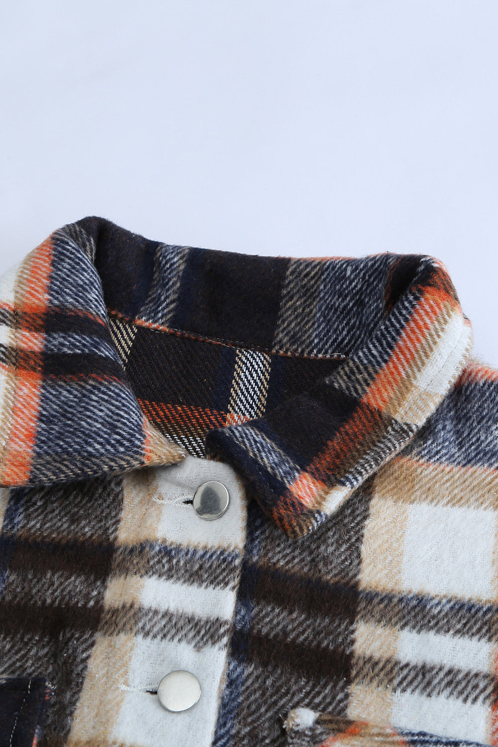 Red Plaid Button Front Pocket Shirt Shacket a1d061080263017a