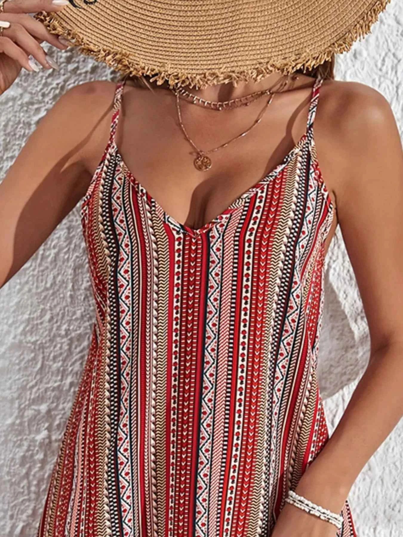 Striped V-Neck Cami Dress a1e86b4a-21c2-478e-8cf2-be6092cc2f56-Max-Origin