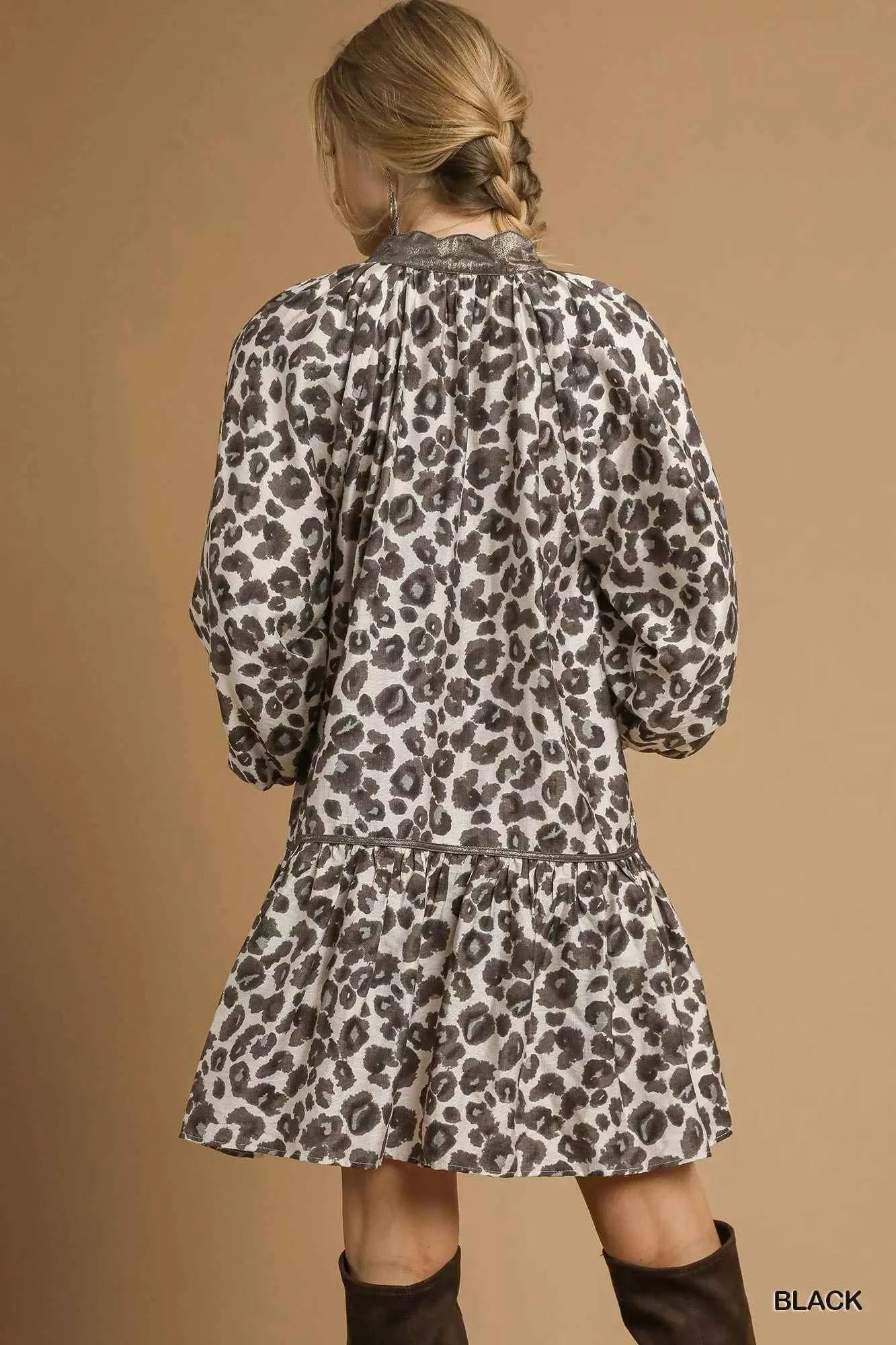Umgee Leopard Print Tiered Mini Dress a213a0e8-2671-4a45-89c5-7d1ad65e872d-Max-Origin