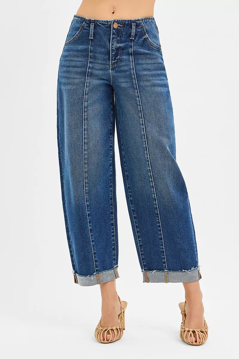 RISEN High Rise Fit Barrel Cuffed Jeans a2f74eb21853494dbed8a2eae377c02e-Max-Origin