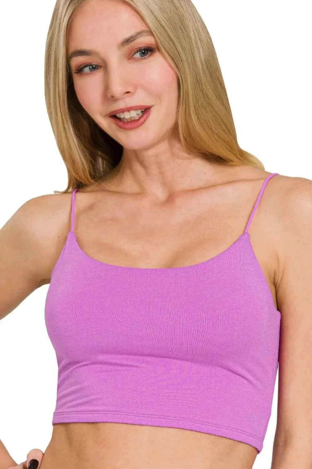 Zenana Double Layered Spaghetti Bra Cami BRIGHT MAUVE a34b7010-5b9a-440e-b609-a0b91a67760b-Max-Origin
