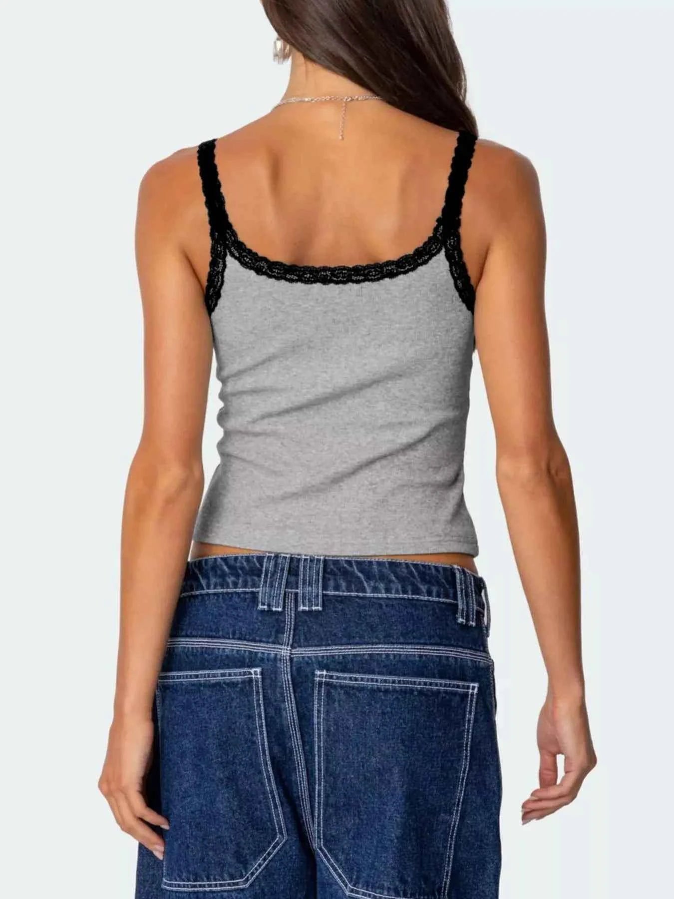 Lace Detail Contrast Trim Cami a35eb819-eafe-4f3d-b68f-620ca211bc8a-Max-Origin