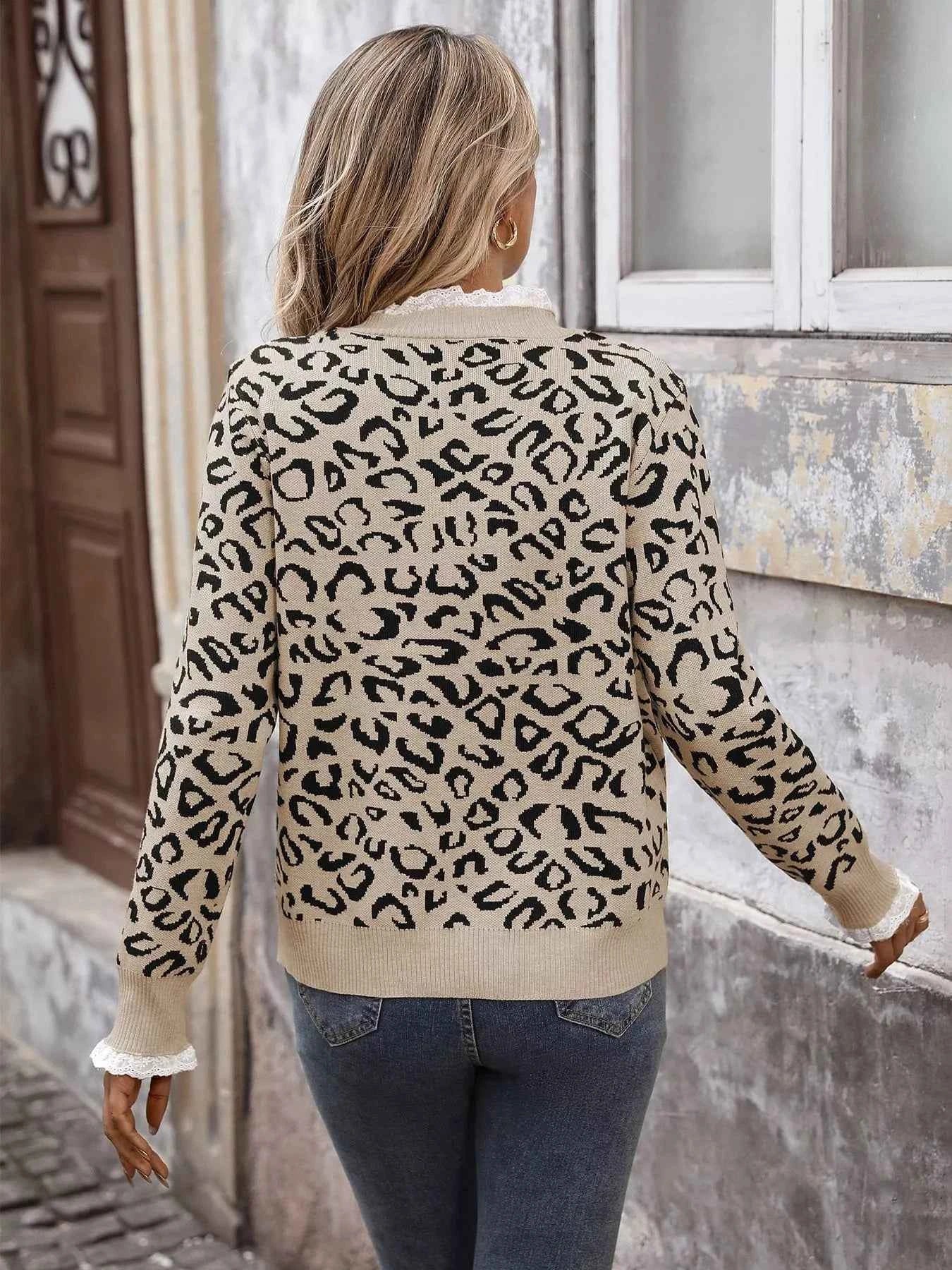 Frill Leopard Long Sleeve Sweater a35ef5b5a9c44a7f9b10f41a68e584fc-Max-Origin