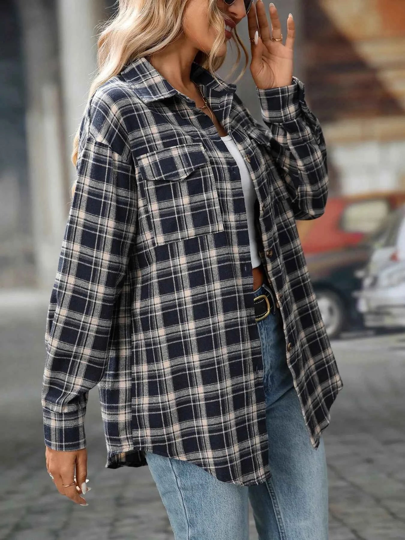 Plaid Button-Down Oversized Shirt a3970049-0aa7-4a64-a955-ef143f53fbfa-Max-Origin