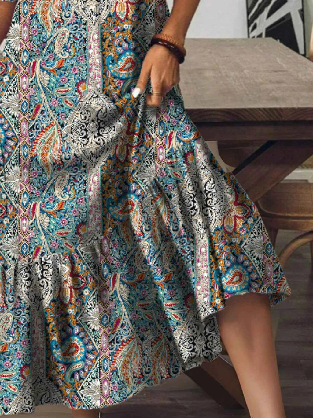 Full Size Bohemian Paisley Print V-Neck Midi Dress Plus Size a4714959-f03d-4849-b177-fbcb7333f018-Max-Origin