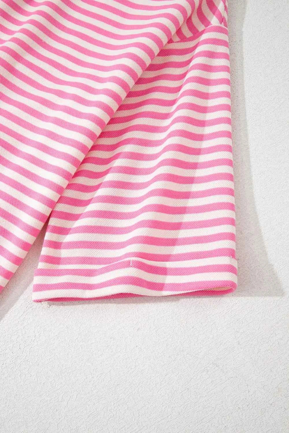 Striped Tie-Back Blouse with Cutout Detail a49205be-92cf-41bd-a078-3e01b639082a-Max-Origin