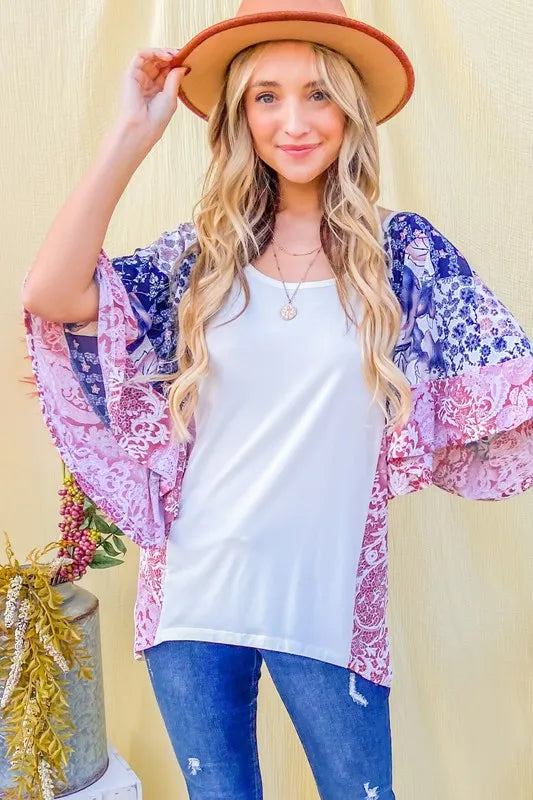 And The WhyFloral Print Bell Sleeve Top IVORY a53bda12503c42ba85074b20407bbd43-Max-Origin