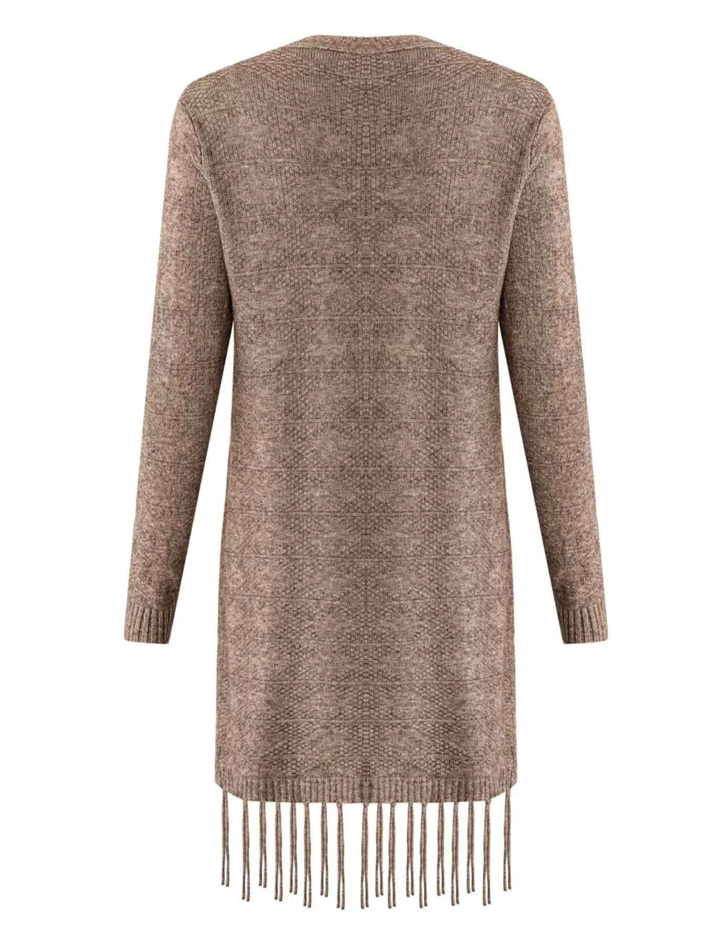 Open Front Fringe Longline Cardigan with Pockets a54167f0-1dd6-48bf-b9c2-9e2f46e661b5-Max-Origin