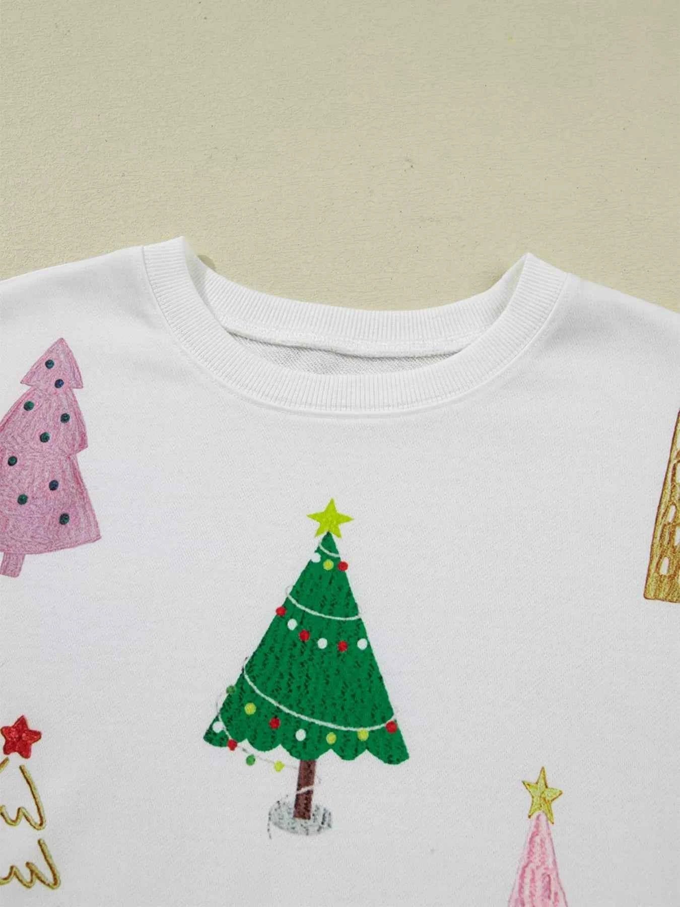 Christmas Tree Round Neck Top and Shorts Set a5608079e060414ca7ab07bc95c9c987-Max-Origin