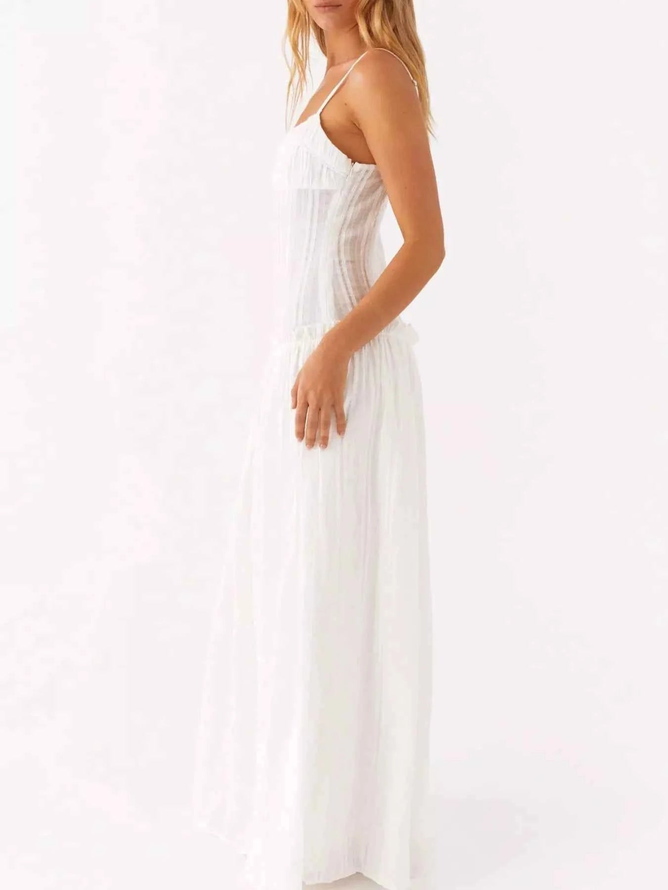 Frill Spaghetti Strap Maxi Dress a65686a9-0098-4783-8dfc-7a4785fe001e-Max-Origin