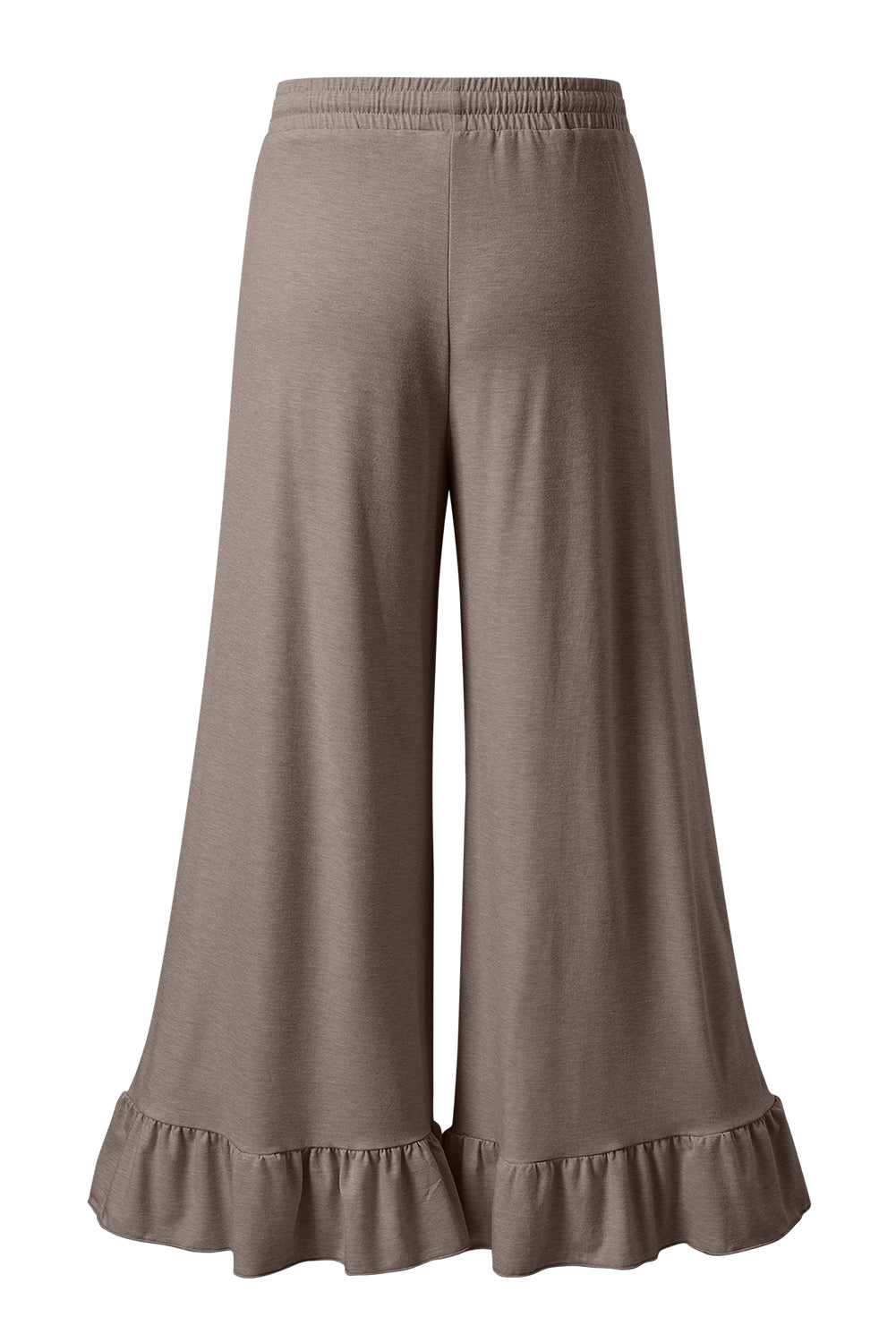 Dune Solid Color Ruffle Hem Wide Leg Pants a694b0594b77a83d