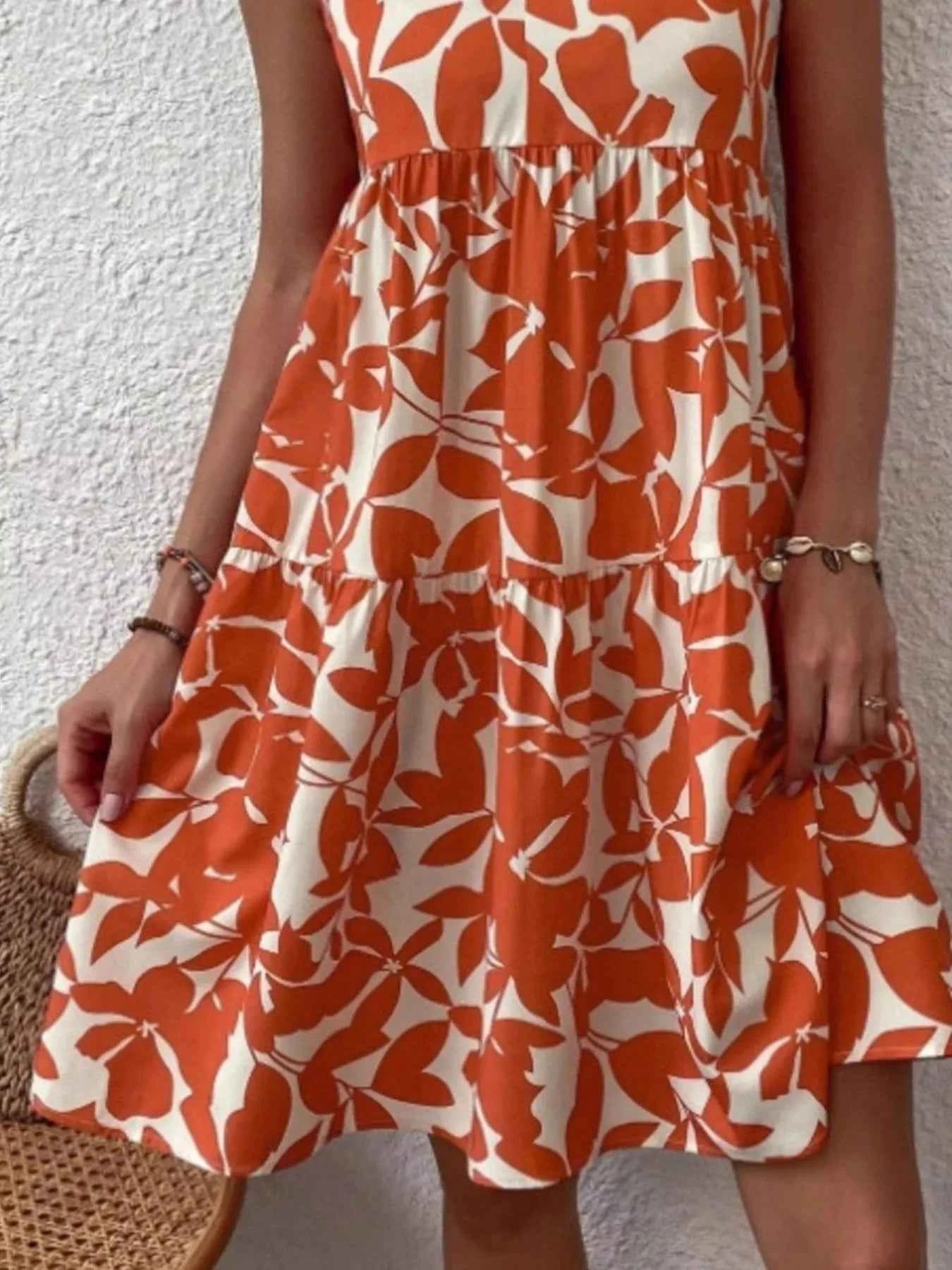 Full Size Printed Notched Sleeveless Mini Dress Plus Size a71e40d7-f087-4e1c-9c00-a7213a7c96dc-Max-Origin