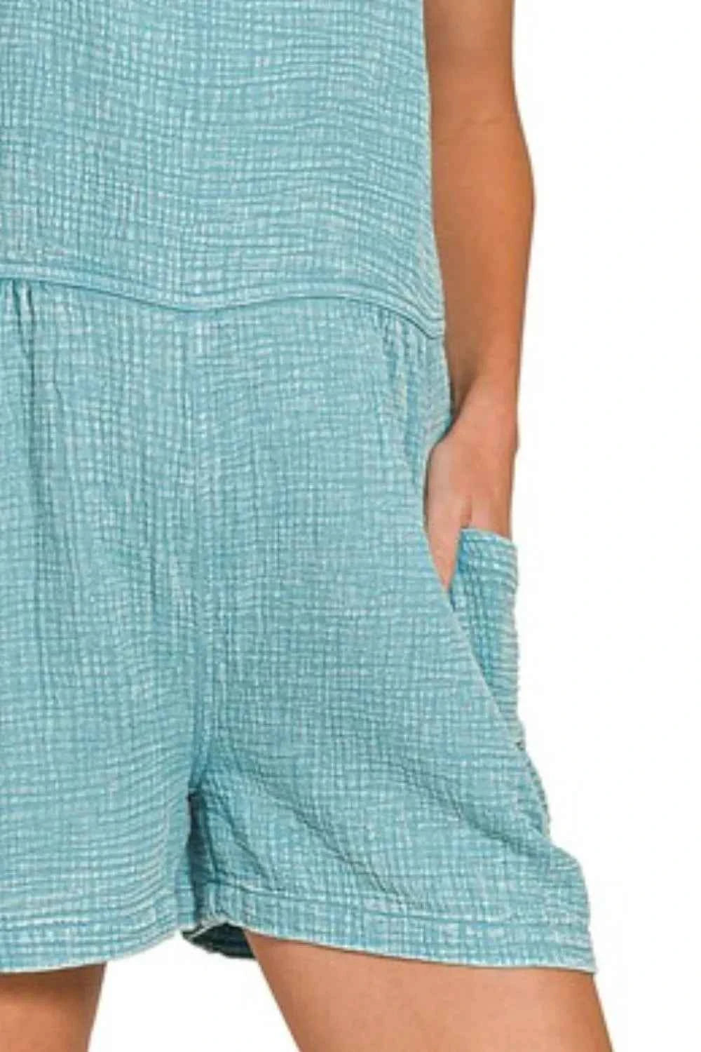 Zenana Washed Double Gauze Tie Back Rompers a7d9f5fc-29eb-4faa-a2ca-f7acf29430ea-Max-Origin