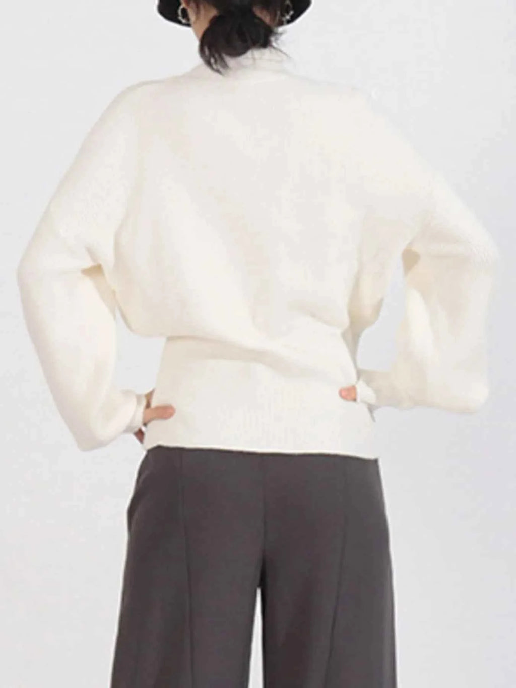 Bow Front Turtleneck Long Sleeve Sweater a7f2da28-aa1d-4216-84cd-b875deebd41b-Max-Origin