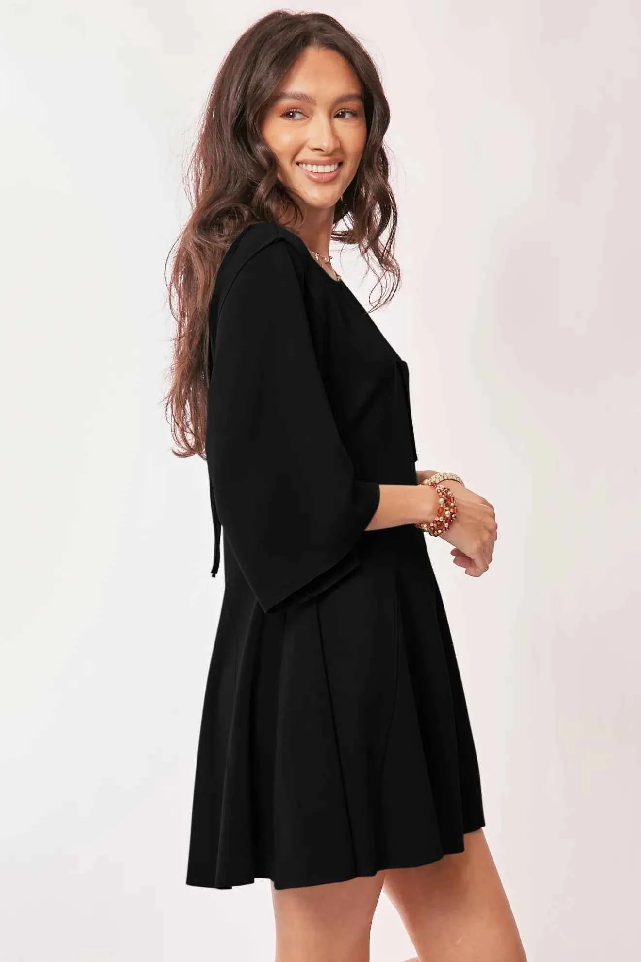 Davi & Dani Solid Draped Sleeve Ties Back Skort Romper a7fb4a3ad1f840f093c244a1777c1112-Max-Origin