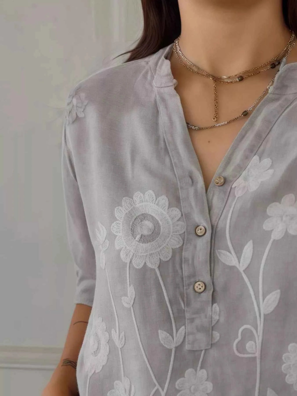 Full Size Floral Embroidered Button Detail Blouse Plus Size a8ad1e66-b5d2-4bf0-b5e5-6c451e0096a6-Max-Origin