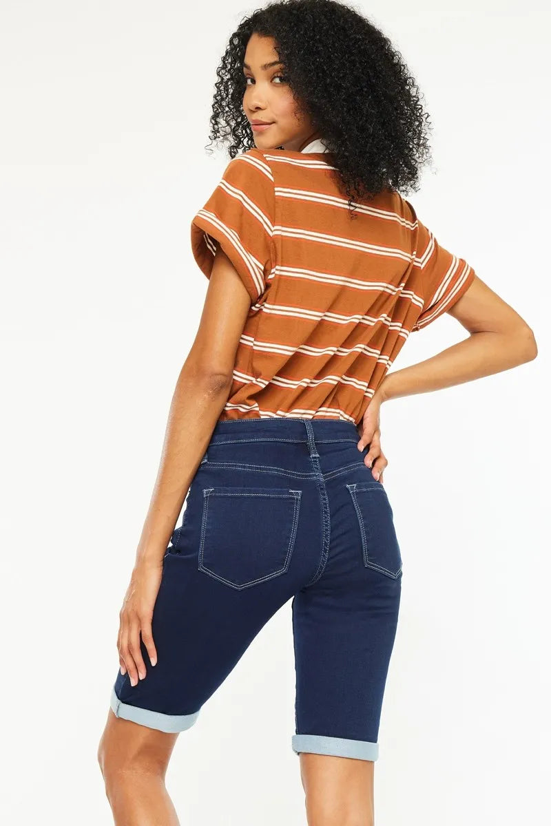 Kancan Mid Rise Bermuda Denim Shorts a912920ff13b419abc156ada0d3fb4bf-Max-Origin