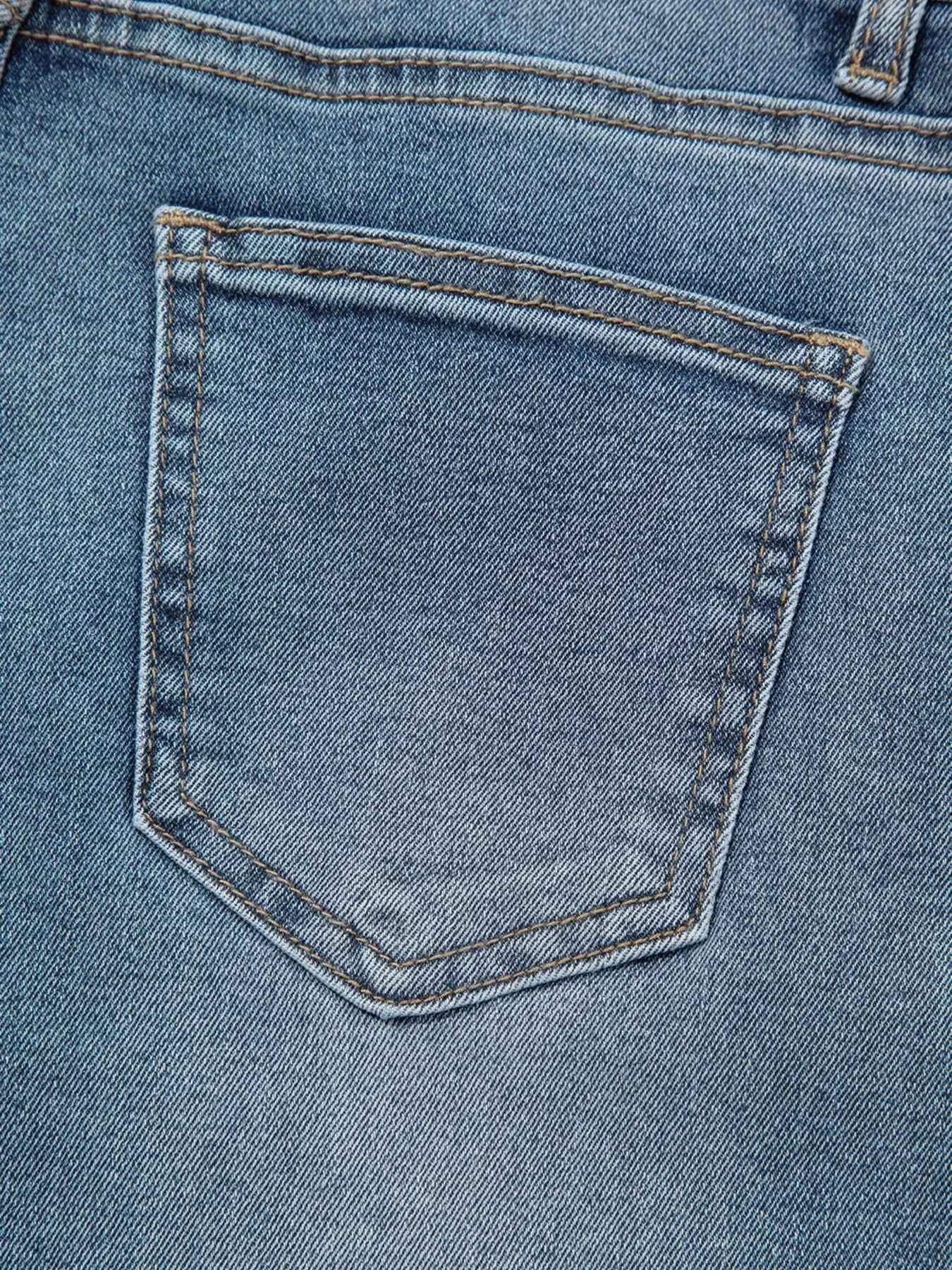 Distressed Ankle-length Straight Jeans a97bfc238d3948b685b66c9a44705c3c-Max-Origin