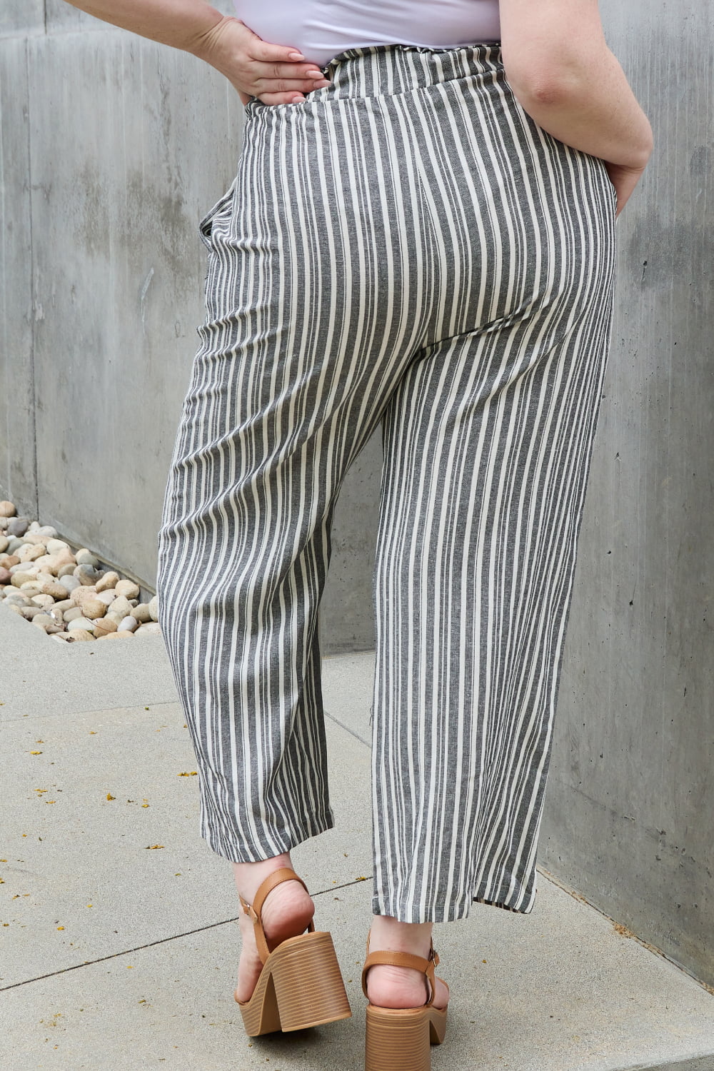 Heimish Find Your Path Full Size Paperbag Waist Striped Culotte Pants a9feb3b2911d49fd941a81b7e5b1531e-Max