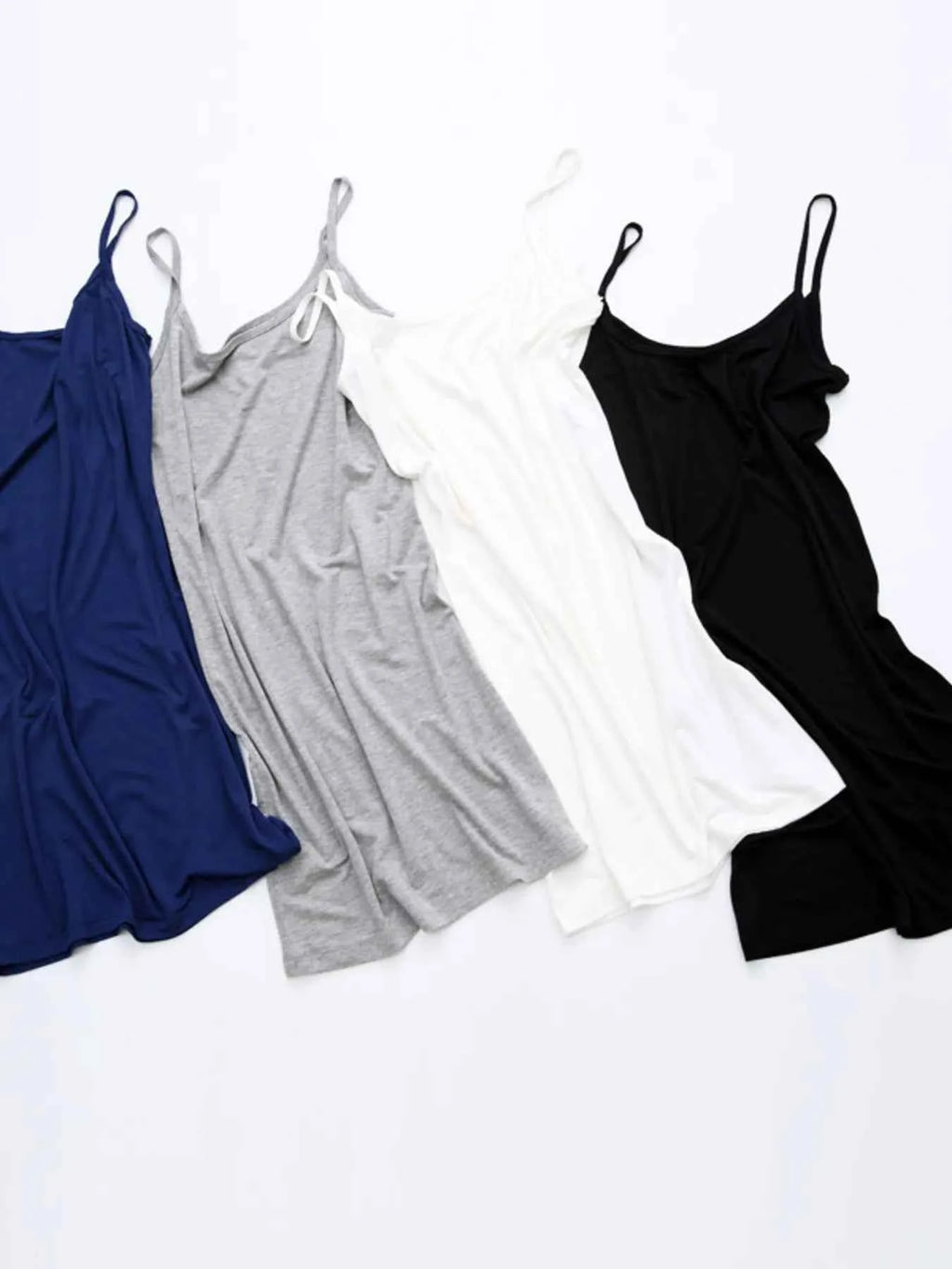 Scoop Neck Mini Dress Gray One Size aa246ff2bf7b43c9b70a71db6fbc8fdc-Max-Origin