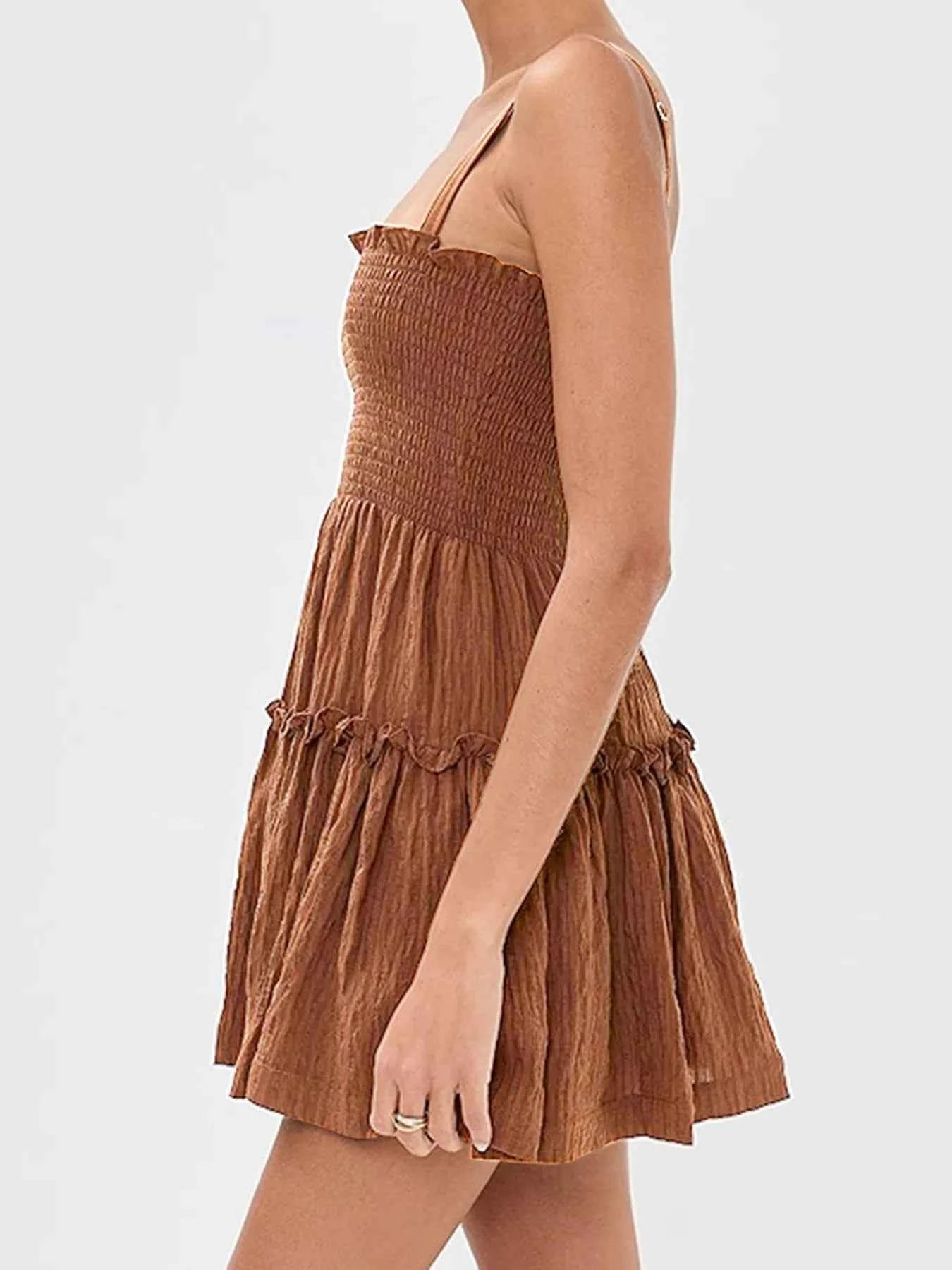 Smocked Frill Cami Mini Dress aad65cad427242eda1d9a3b4de1b2698-Max-Origin