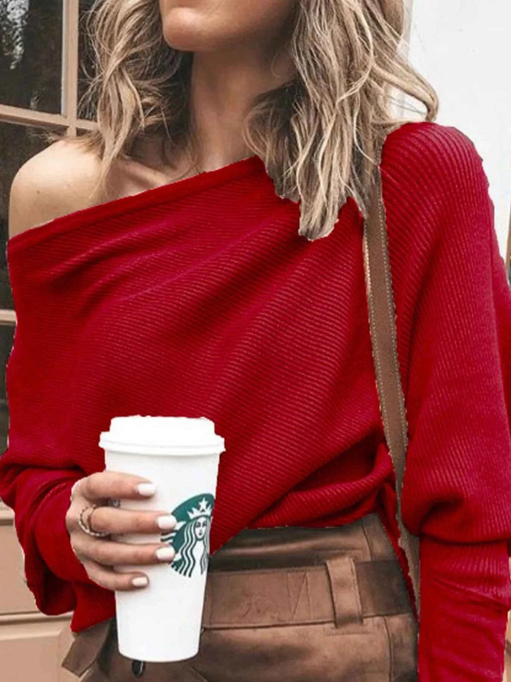 Full Size One-Shoulder Ribbed Sweater Plus Size abe7358e-84e9-4015-8677-0cfad04a5fb8-Max-Origin