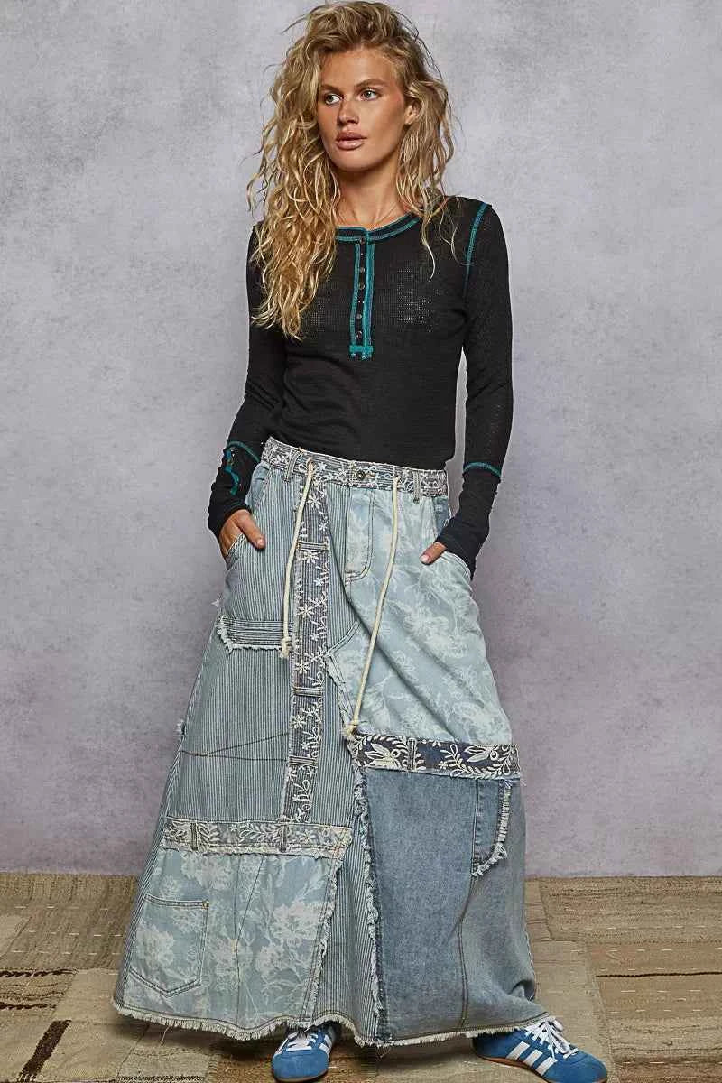 POL Long Sleeve Top with Contrasting Stitching abee6ecd-e1f3-40ff-96d3-f9c89eaa5dba-Max-Origin