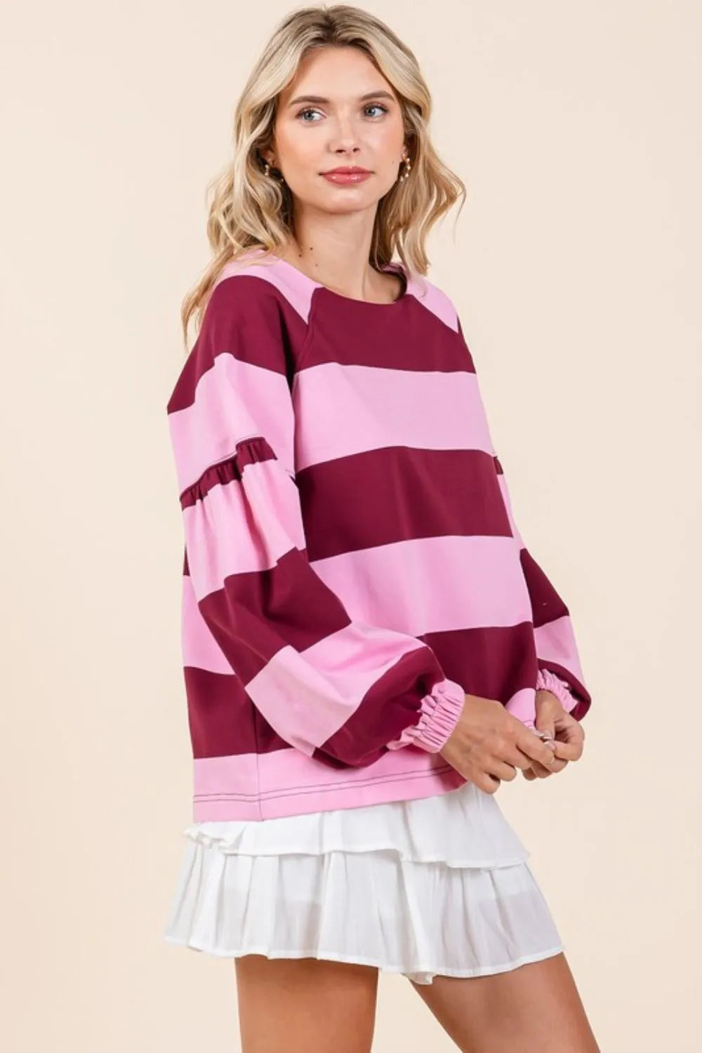 Mittoshop Striped Snap Shoulder Long Sleeve T-Shirt ac78e940-f45f-4a4b-a84d-4400e5e3c444-Max