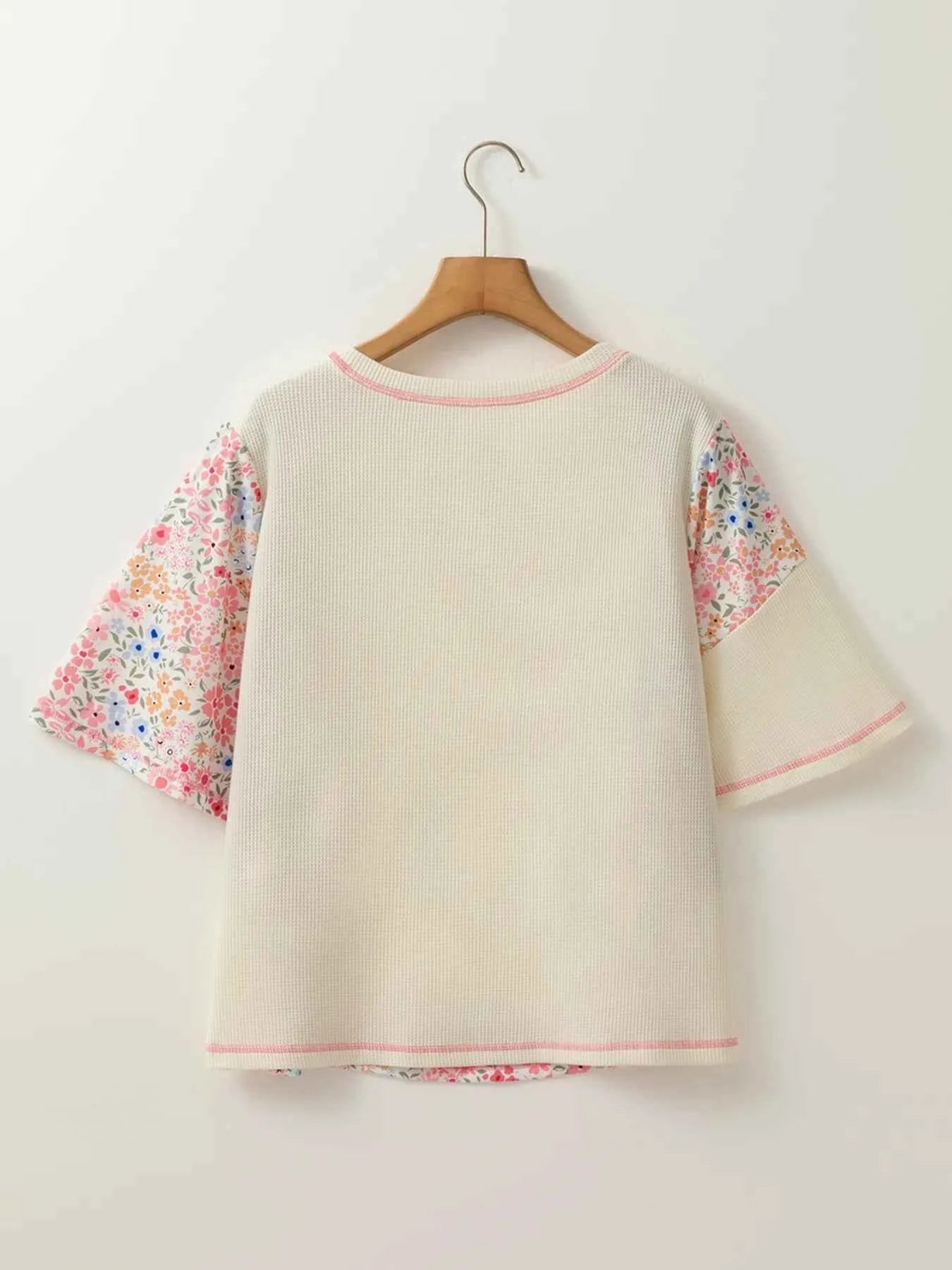 Floral Round Neck Relaxed Fit T-Shirt ad00e84bd8034fa086b9eccce4b1a194-Max-Origin