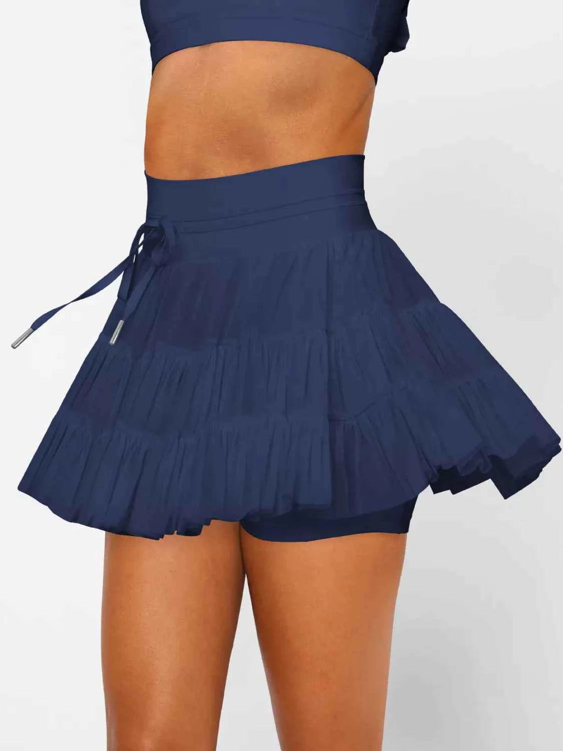 Tiered Skort with Drawstring add25918-9ff1-4875-9e55-1e4cf353f22c-Max-Origin