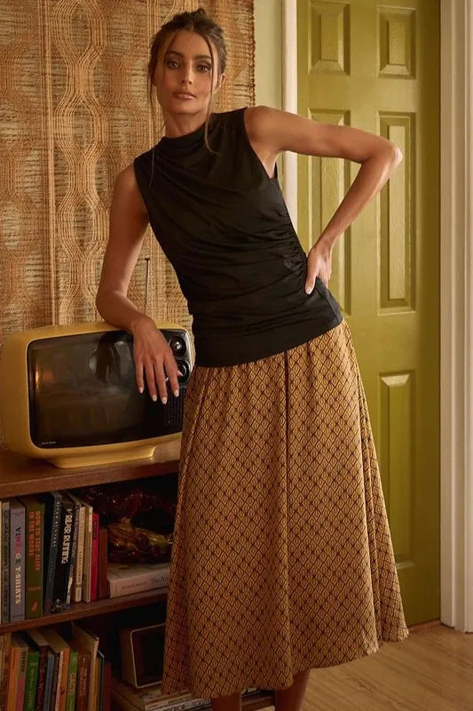 Mittoshop Printed Midi Skirt ae9b2dbd-6b68-4c93-b2cf-2efb9b401e53-Max