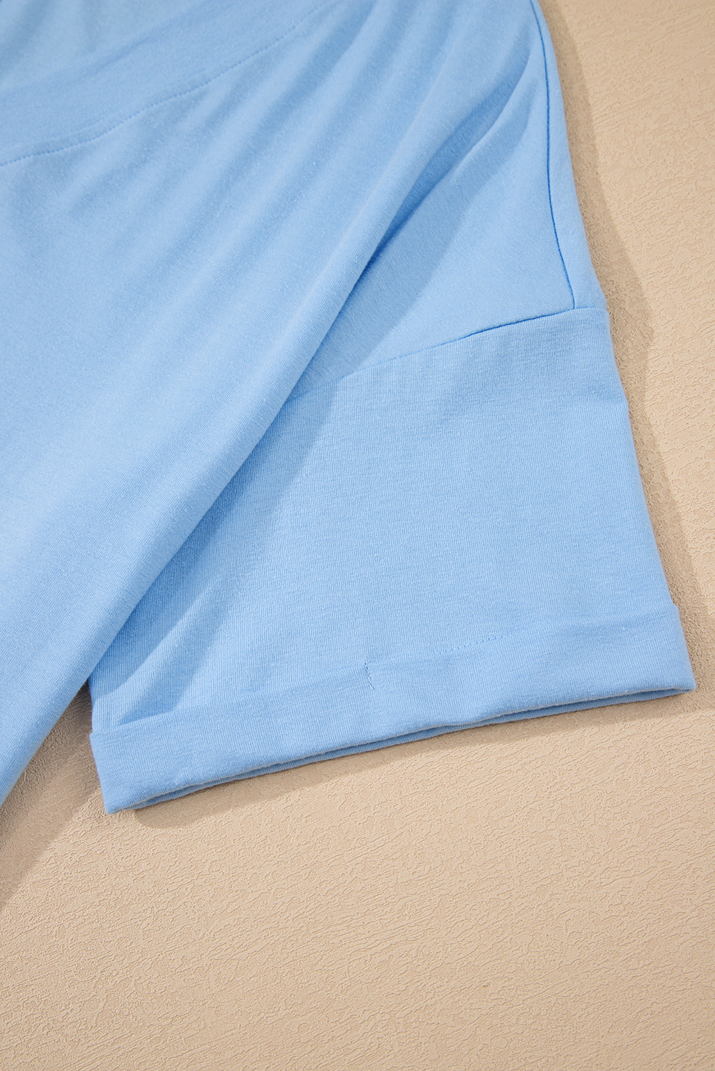 Bonbon Loose Half Sleeve V Neck Plain Romper ae9e096be45b3709