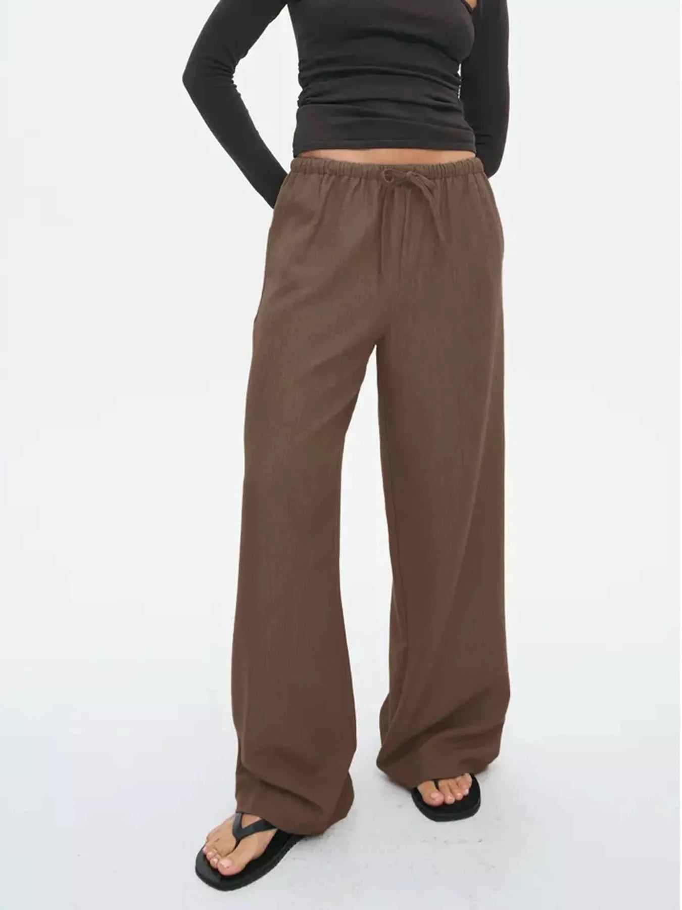 Wide Leg Drawstring Pants aeb087fa7c774d0ab35684f7f9ffb9ab-Max-Origin