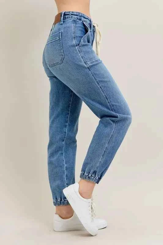 Judy Blue Full Size High Waist Denim Jogger Plus Size aec7ede0bb414b1e885f18377088b439-Max-Origin