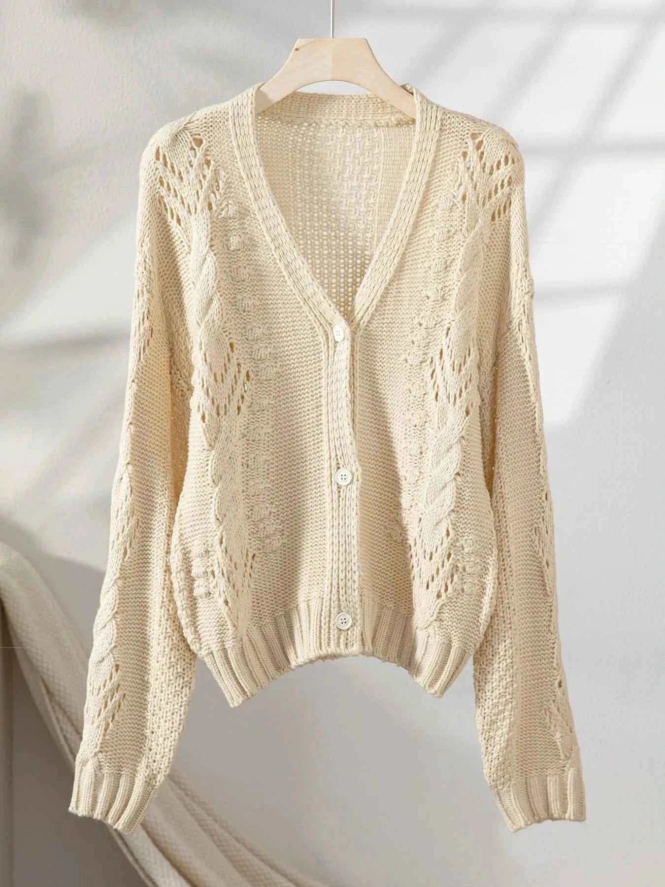 Chunky Cropped Button-Up Sweater Cardigan aee38fbd-2e69-4249-b485-f7dadae39a4b-Max-Origin