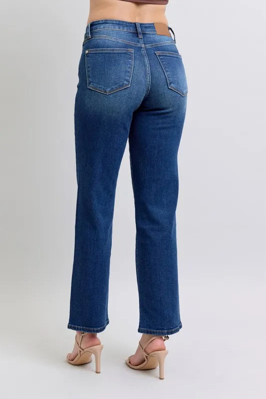Judy Blue Full Size Side Seam Detail Straight Jeans with Pockets af132c50-dbb3-4d66-8108-cf877598a5ee-Max