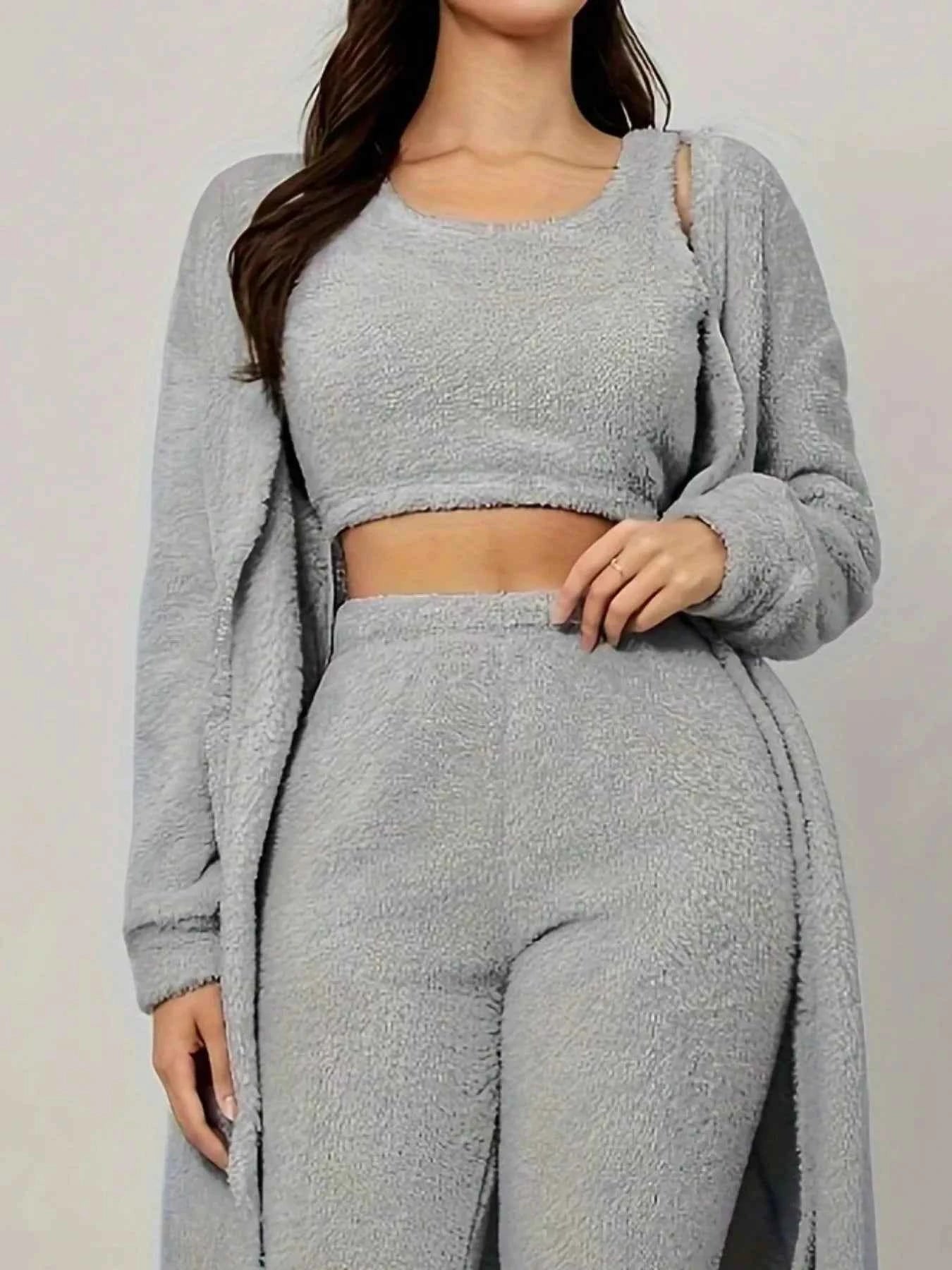 Fuzzy Tank Long Sleeve Cardigan and Pants 3-Piece Lounge Set af393f0a-69f0-4406-a841-6624cc4e4f8e-Max-Origin